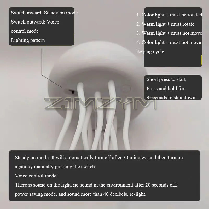 Lampara de medusa LED